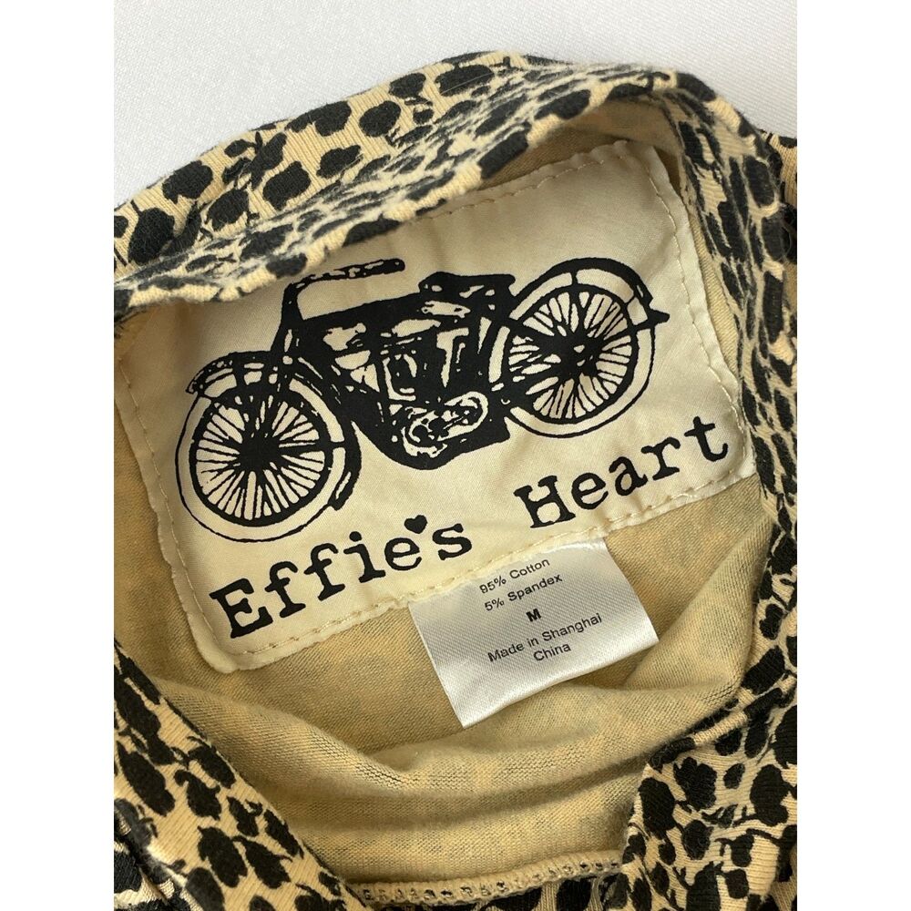 ~ NEW ModCloth M Dress Effie's Heart Cotton Spandex Pockets Long Sleeves Floral - Picture 3 of 15